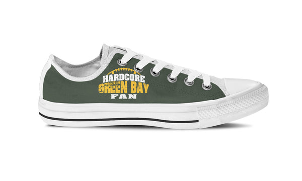 Hardcore Green Bay Football Fan Womens Shoe