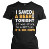 I Saved A Beer Premium Cotton Shirt