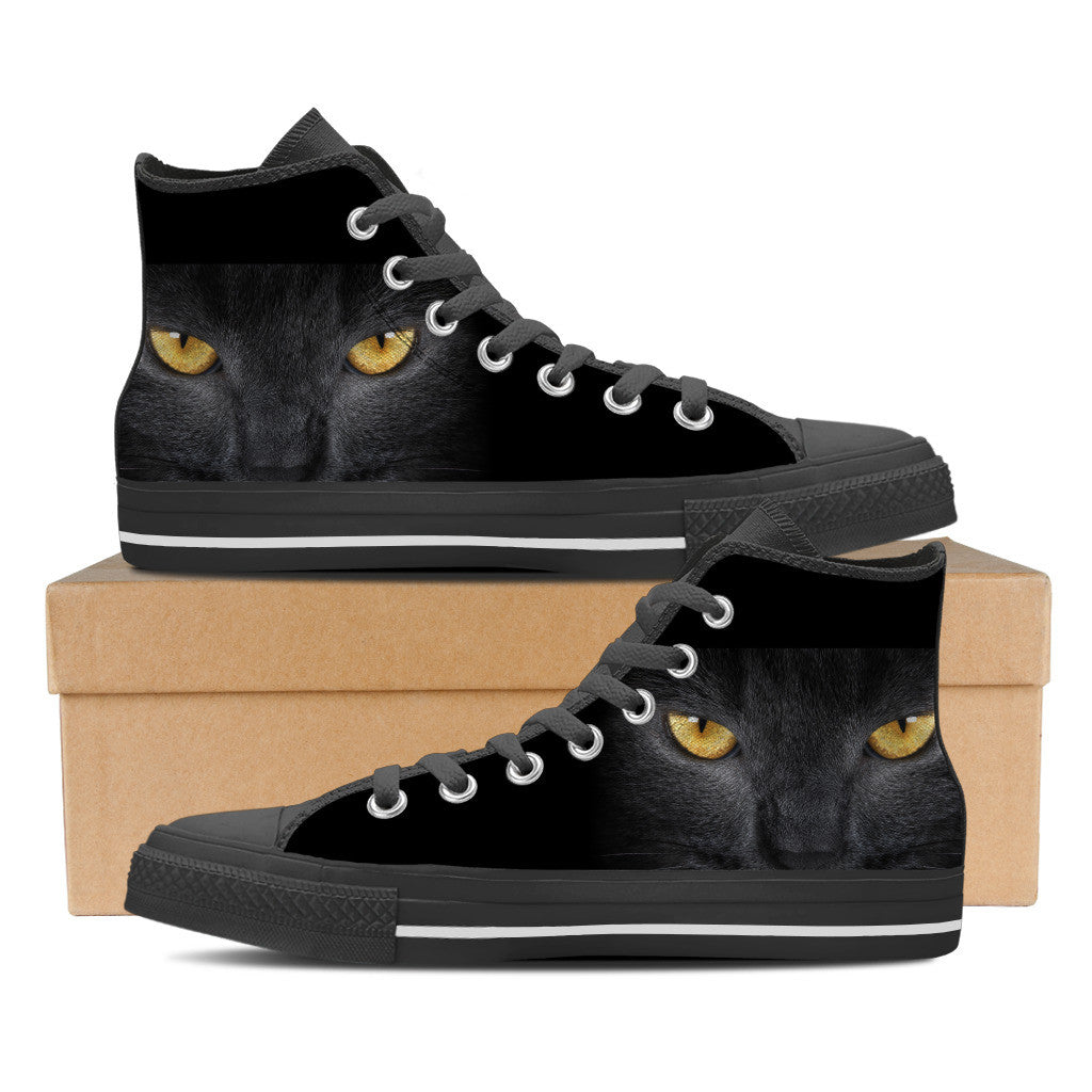 Black Cat Mens High Top Shoe