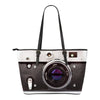 Love Photography Leather Camera Tote Bag