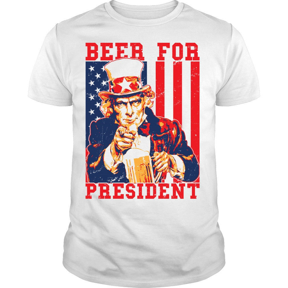 Beer for President Uncle Sam Shirt