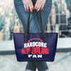 New England Football Leather Tote