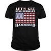 Let's Get Star Spangled Hammered Beer Shirt (Black)