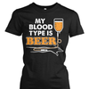 Blood Type Beer (IV) Premium Cotton Shirt
